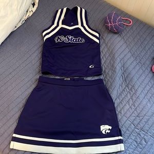 Kansas State University girls cheerleading outfit. Youth M (7/8)